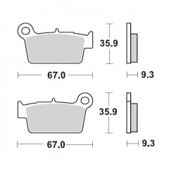 MOTO-MASTER KLOCKI HAMULCOWE KH367 SINTER METAL OEM: 11 (SINTERPRO RACING) YAMAHA YZ/WR '03