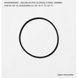 ATHENA USZCZELKA POD GŁOWICĘ (O-RING- 2X60MM) KTM SX 125 '16-18, HUSQVARNA TC 125 '16-'18, TX 125 '18 (VITON 70)