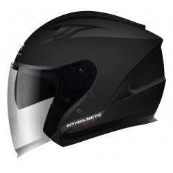 MT KASK (2021) OTWARTY JET Z BLENDĄ AVENUE SOLID MATT BLACK KOLOR CZARNY MAT ROZMIAR XS