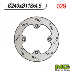 NG TARCZA HAMULCOWA TYŁ SUZUKI DR 650 SE '96-'10 XF 650 FREEWIN 97-02 (240X118X4,5) (4X10,5MM)