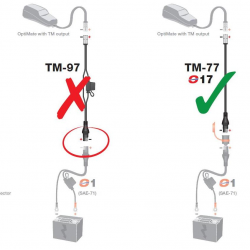 OPTIMATE PRZEJŚCIÓWKA DO ŁADOWAREK Z WTYCZKI SAE NA KET/TM (DŁUGOŚĆ 15CM) (TM77) (EL)