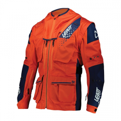 LEATT (2021/2022) KURTKA MOTO 5.5 ENDURO JACKET ORANGE KOLOR POMARAŃCZOWY/GRANATOWY ROZMIAR M