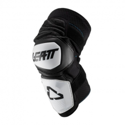 LEATT (2021/2022) NAKOLANNIKI OCHRANIACZE KOLAN ENDURO KNEE GUARD WHITE/BLACK KOLOR CZARNY/BIAŁY ROZMIAR L/XL