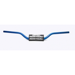 RENTHAL KIEROWNICA 1,1/8 CALA (28,6MM) MX FATBAR HANDLEBAR BLUE YAMAHA YZ/YZF +7 KOLOR NIEBIESKI Z GĄBKĄ