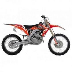 BLACKBIRD KOMPLET NAKLEJEK (OKLEIN) + POKROWIEC/POSZYCIE NA SIEDZENIE HONDA CRF 250 14-17, CRF 450 13-16 DREAM 4