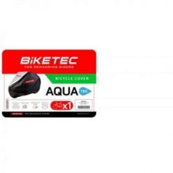 BIKETEC POKROWIEC WODOODPORNY AQUATEC NA JEDEN ROWER KOLOR CZARNY/SZARY ROZMIAR S