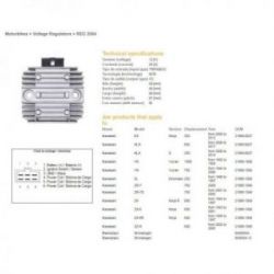 DZE REGULATOR NAPIĘCIA KAWASAKI VN/ZL/ZZR 600/ZX 6R 95-97 (RGU-404,ESR260) (21066-1089, 21066-027) (SH650GA, SH650A-12)