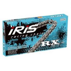 Iris, 415 RX-112 řetěz (112 článků) bez O-kroužků (se spojkou), stříbrná barva