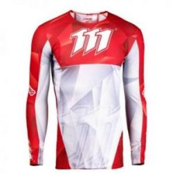 111 RACING KOSZULKA MOTO 111.1 - SHARP RED KOLOR BIAŁY/CZERWONY ROZMIAR L