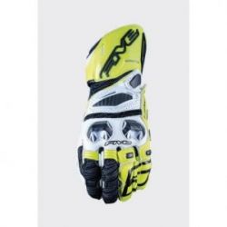 FIVE GLOVES RĘKAWICE SKÓRZANE SPORTOWE RĘKAWICE RFX2 KOLOR CZARNY/ŻÓŁTY FLUO ROZMIAR 10 (L)