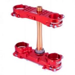 XTRIG PÓŁKI ZAWIESZENIA PRZEDNIEGO ROCS TECH TRIPLE CLAMPS HONDA CRF 250 '22-'24 CRF 450 '21-'24 (OFFSET 22MM) KOLOR CZERWONY