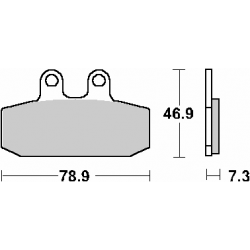 SBS PROMOCJA KLOCKI HAMULCOWE KH256 STREET CERAMIC KOLOR CZARNY