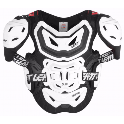 LEATT (2021/2022) OSŁONA KLATKI PIERSIOWEJ (BUZER) CHEST PROTECTOR 5.5 PRO HD WHITE KOLOR BIAŁY ROZMIAR UNIWERSALNY