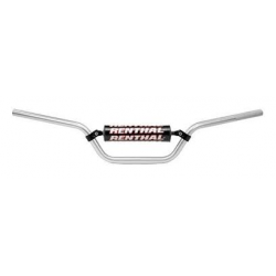 RENTHAL KIEROWNICA 7/8 CALA (22MM) MX HANDLEBAR SILVER SPECIAL QUAD PADDED KOLOR SREBRNY Z GĄBKĄ