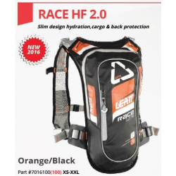 LEATT (2021) CAMEL BAG Z PLECAKIEM I SYSTEMEM HANDS FREE MODEL GPX RACE HF 2.0 ORANGE/BLACK (PLECAK 1L, PŁYN 2L) KOLOR POMARAŃCZ