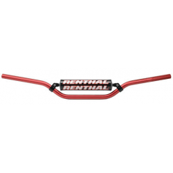 RENTHAL KIEROWNICA 7/8 CALA (22MM) MX HANDLEBAR RED CR HIGH/RICKY JOHNSON PADDED KOLOR CZERWONY Z GĄBKĄ