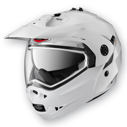 CABERG (2021/2022) PROMOCJA KASK SZCZĘKOWY FLIP-UP ENDURO MODEL TOURMAX (PINLOCK) KOLOR BIAŁY METALIK ROZMIAR XS (5/5 GWIAZDEK W